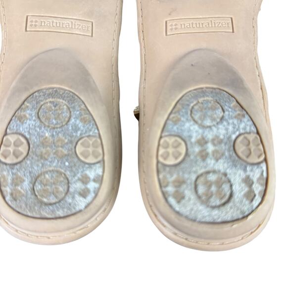 Naturalizer N5 Comfort Whimsy Golden Snakeskin Gladiator Sandals Shoes Flats 11 - Picture 14 of 16